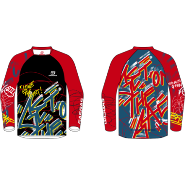 KIDS OFFROAD JERSEY BLK/RED